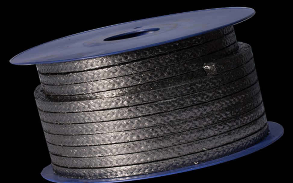 Dây sợi tết chì graphite chịu nhiệt màu đen