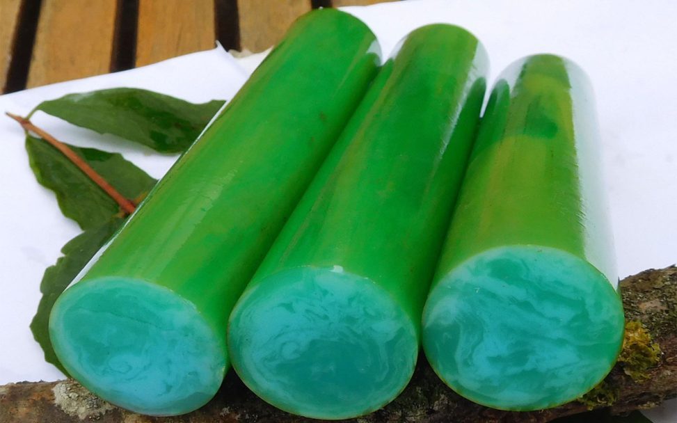 Cây nhựa phíp bakelite màu xanh ngọc