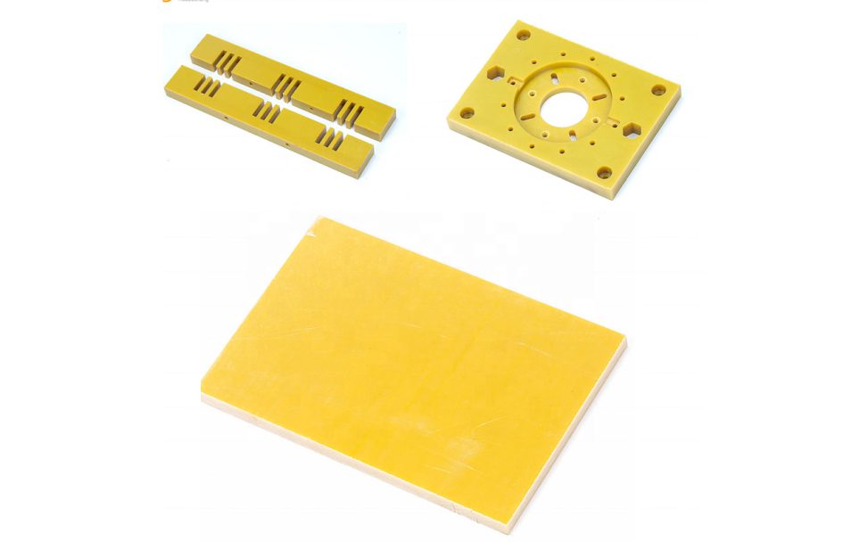 Nhựa phíp tấm epoxy màu vàng cắt theo yêu cầu
